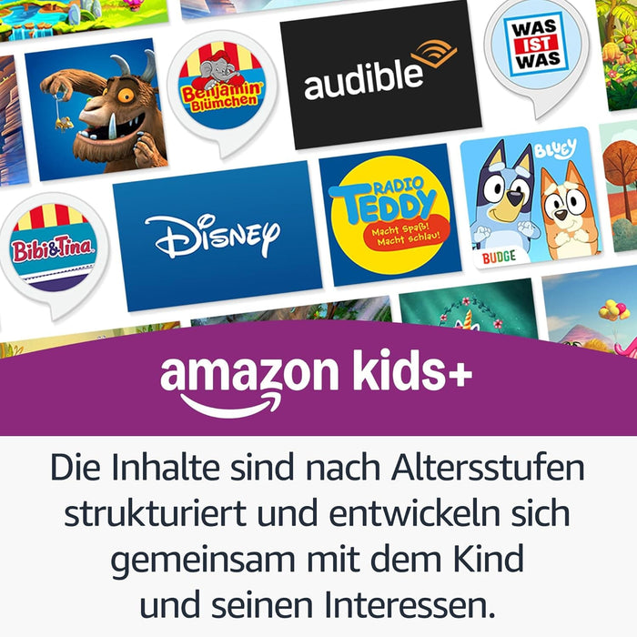 Amazon Echo Dot Kids (Regenbogenwirbel) Produktbild