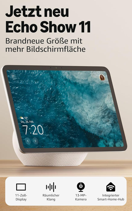 Amazon Echo Show 11 (Weiss, 2025) Produktbild