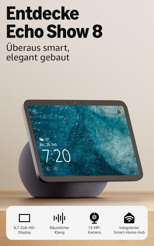 Amazon Echo Show 8 (Graphit, 2025) Produktbild