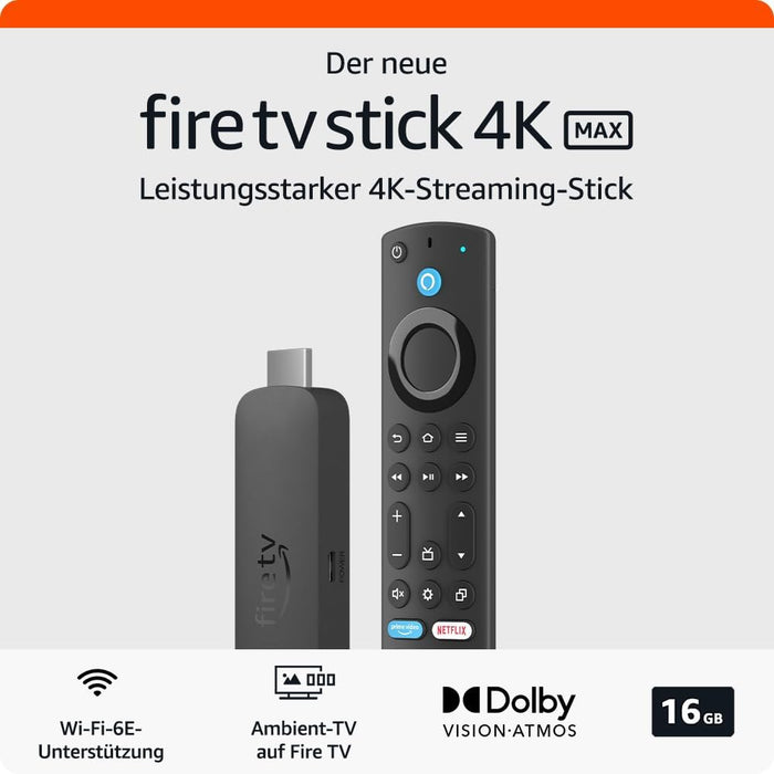 Amazon Fire TV Stick 4K Max (2023 Version, WiFi 6E) Produktbild