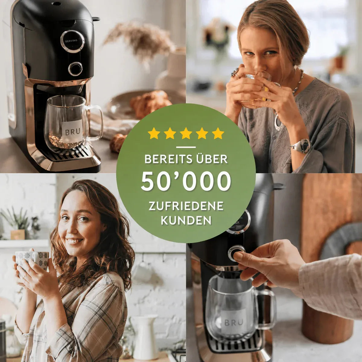 BRU Maker One Teemaschine (Schwarz/Chrom) Produktbild