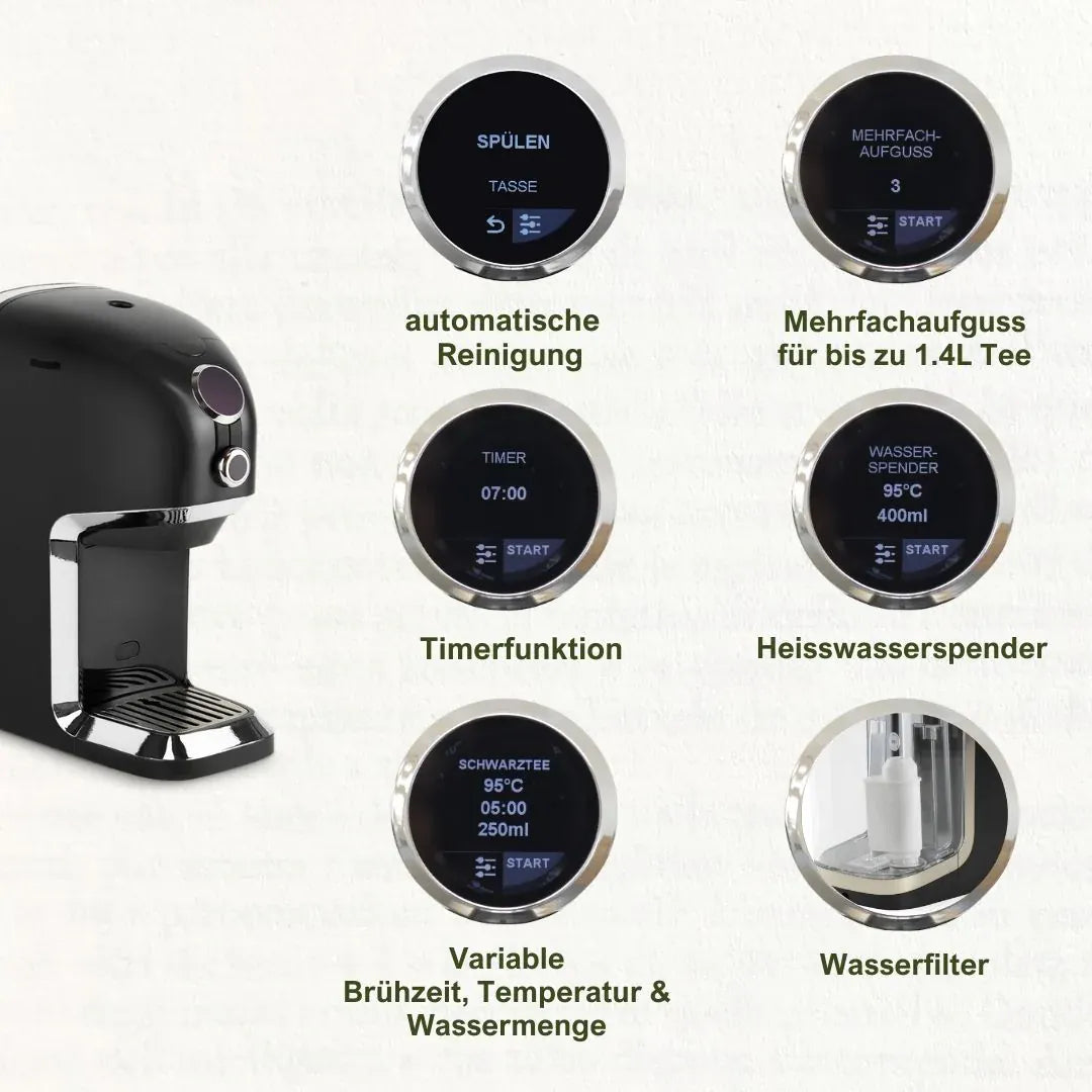 BRU Maker One Teemaschine (Schwarz/Chrom) Produktbild