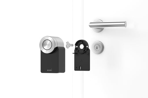 Nuki Smart Lock Pro 4 + Door Sensor (Schwarz, CH-Zylinder) Produktbild