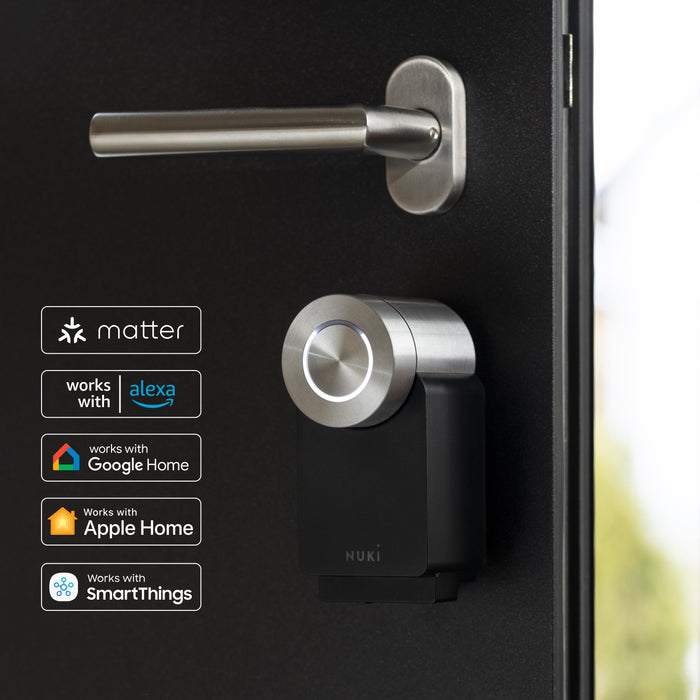 Nuki Smart Lock Pro 4 (Schwarz, EU-Zylinder) Produktbild