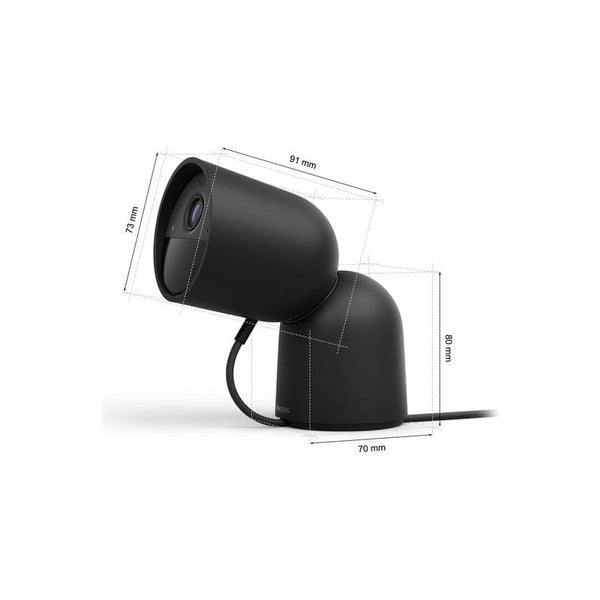 Philips Hue Secure Wired Kamera mit Standfuss (Schwarz) Produktbild