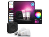 Philips Hue Starter-Set: 2-Pack E27-Lampen + Hue Bridge Pro (1100 lm) Produktbild