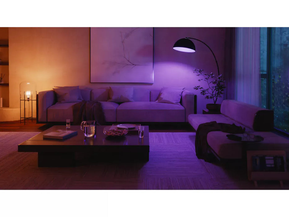Philips Hue Starter-Set: 2-Pack E27-Lampen + Hue Bridge Pro (1100 lm) Produktbild