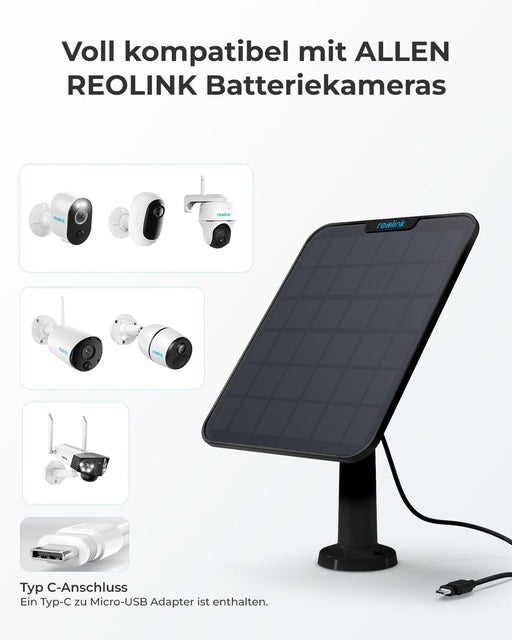 Reolink Solarpanel 2 (Schwarz) Produktbild