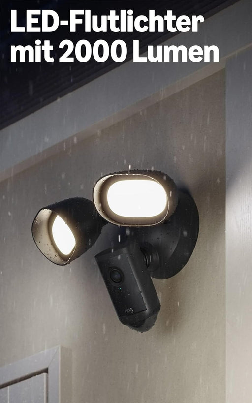 Ring Floodlight Cam Pro 2025 (Schwarz, Wired) Produktbild