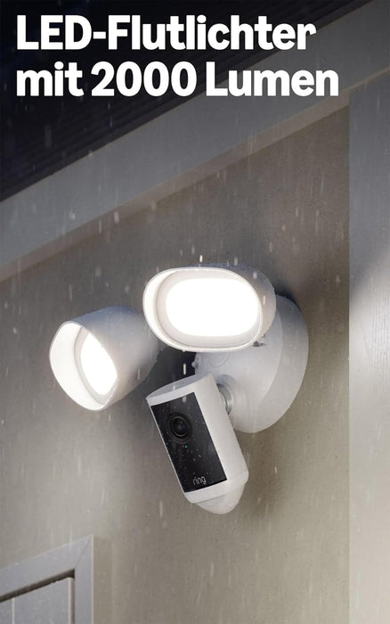 Ring Floodlight Cam Pro 2025 (Weiss, Wired) Produktbild