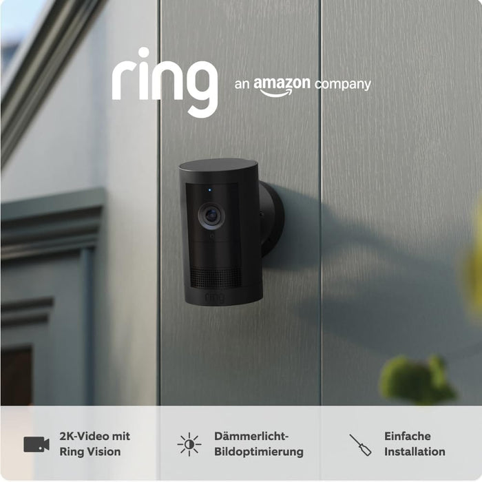 Ring Outdoor Cam Plus (Schwarz, Akku) Produktbild