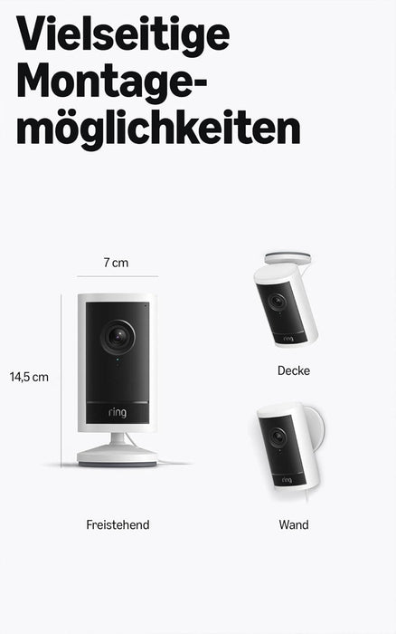 Ring Outdoor Cam Pro (Schwarz, Kabel) Produktbild