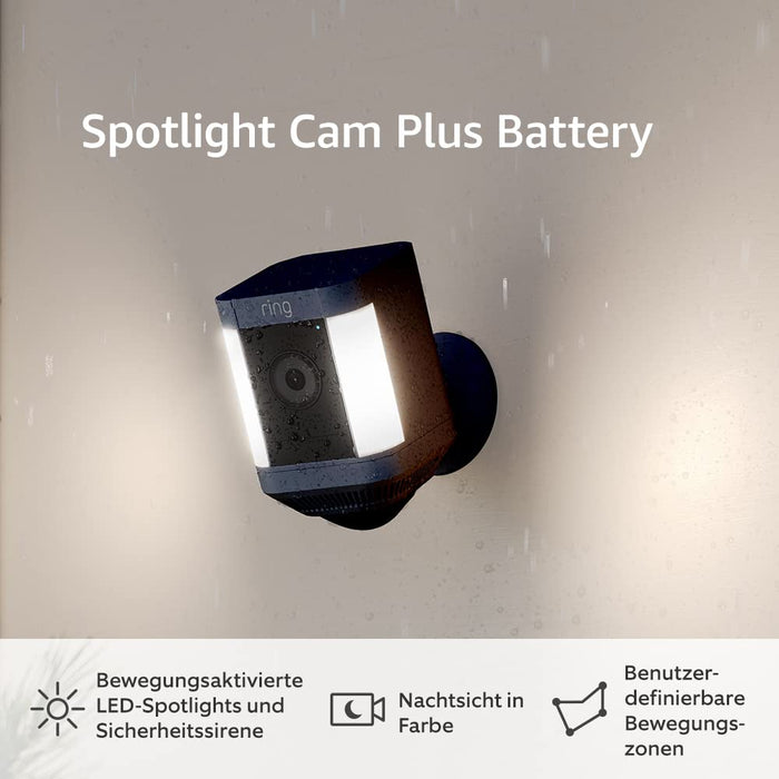 Ring Spotlight Cam Plus (Schwarz, Akku) Produktbild