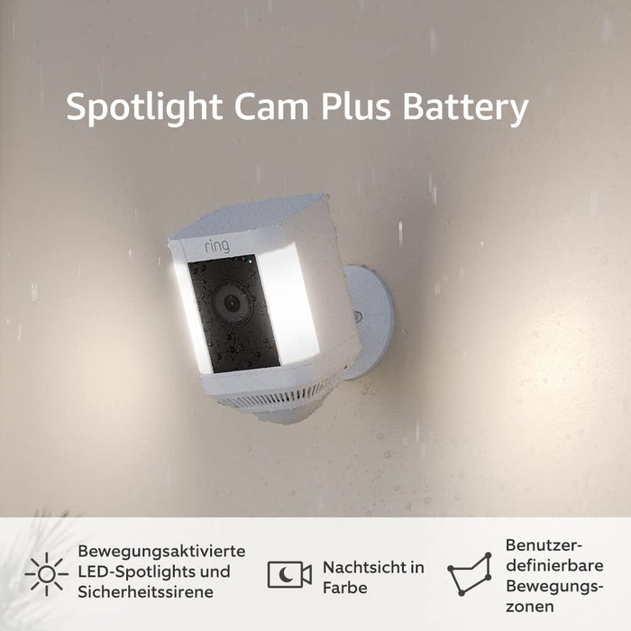 Ring Spotlight Cam Plus (Weiss, Akku) Produktbild