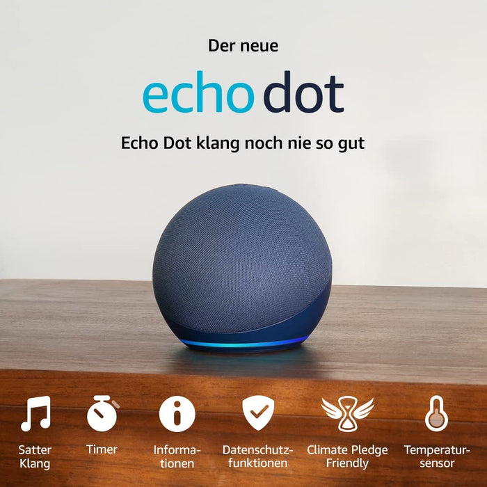 Amazon Echo Dot (5. Generation, Tiefseeblau) Produktbild