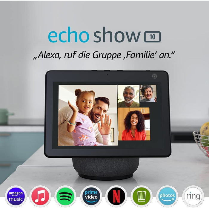 Amazon Echo Show 10 (3. Generation, Anthrazit) Produktbild