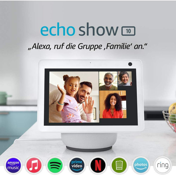 Amazon Echo Show 10 (3. Generation, Weiss) Produktbild