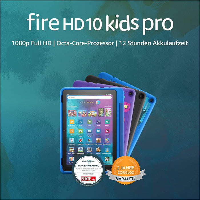 Amazon Fire HD 10 Kids Pro-Tablet (32 GB, Raumschiff-Design) Produktbild