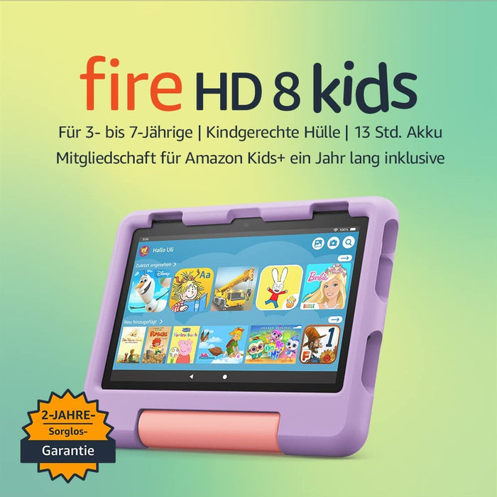 Amazon Fire HD 8 Kids-Tablet (32 GB, Violett) Produktbild