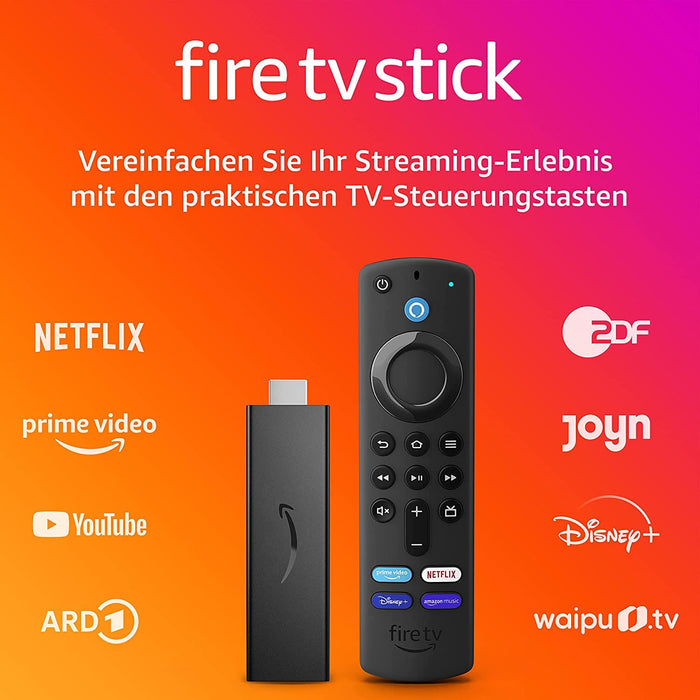 Amazon Fire TV Stick mit Alexa-Sprachfernbedienung Produktbild