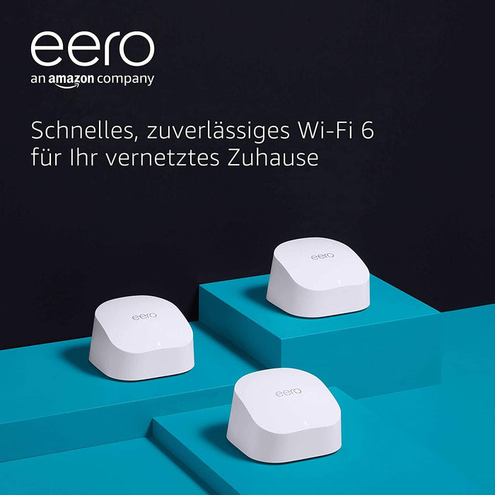 eero 6 Router + 2 Signalverstärker (Wi-Fi 6, ZIgBee Hub) Produktbild