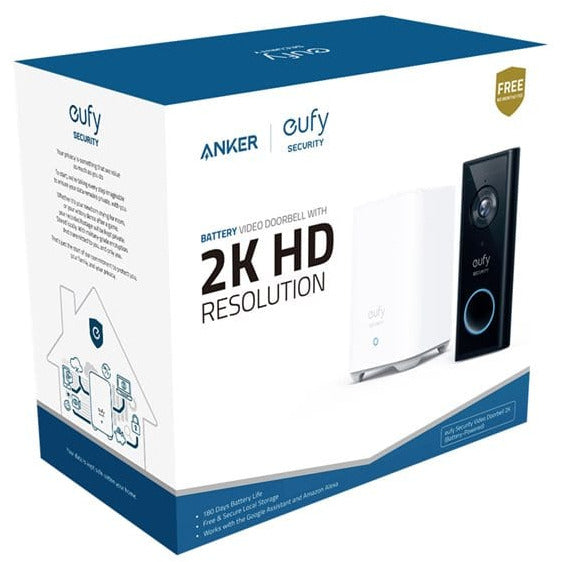 eufy 2K Video-Türklingel mit Akku & HomeBase 2 Produktbild