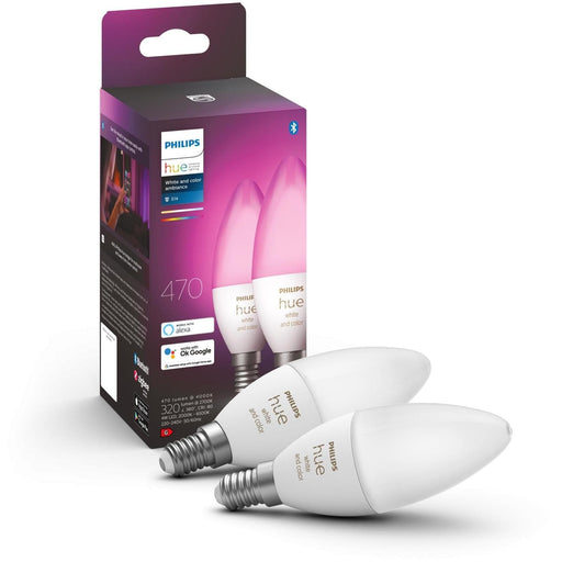 Philips Hue White & Color Ambiance Duo-Erweiterung (E14, 470lm) Produktbild