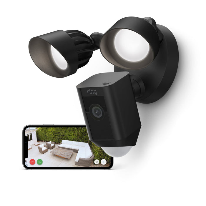 Ring Floodlight Cam Wired Plus (Schwarz) Produktbild