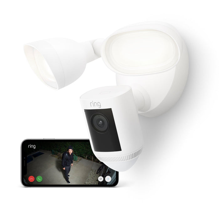 Ring Floodlight Cam Wired Pro (Weiss) Produktbild